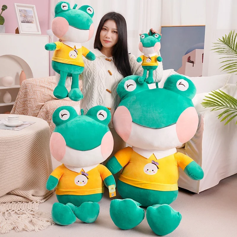 Frog doll wholesale children kids toys holiday gift frog plush animal custom