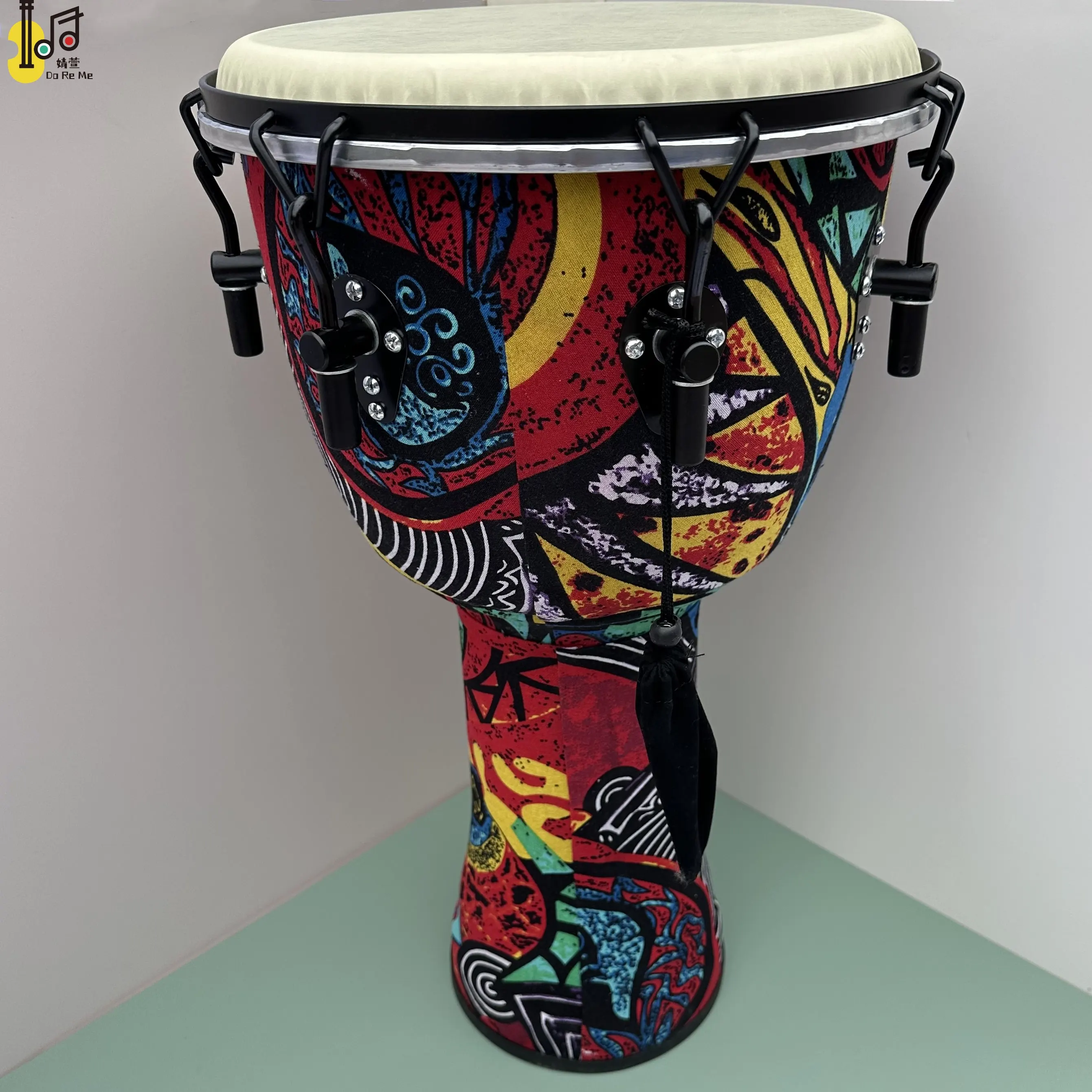12inch Standard Hand Drum Professional Bongo Goat Skin Head Djembes African Hand Drum Percussion Musical Instrument Toy Set
