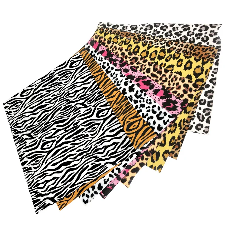 Leopard pattern soften crafts usage hot or warm peel htv heat transfer vinyl