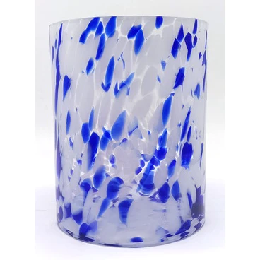 Уникальный дизайн красивая ваза леопардового цвета домашняя декоративная стеклянная ручной работы с цветами