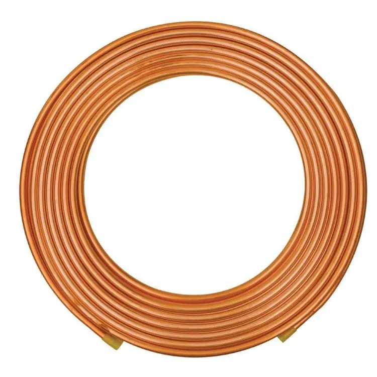 Copper tubing coil C1100  C11000 Copper Refrigeration pipe / Copper Pancake tube  ASTM