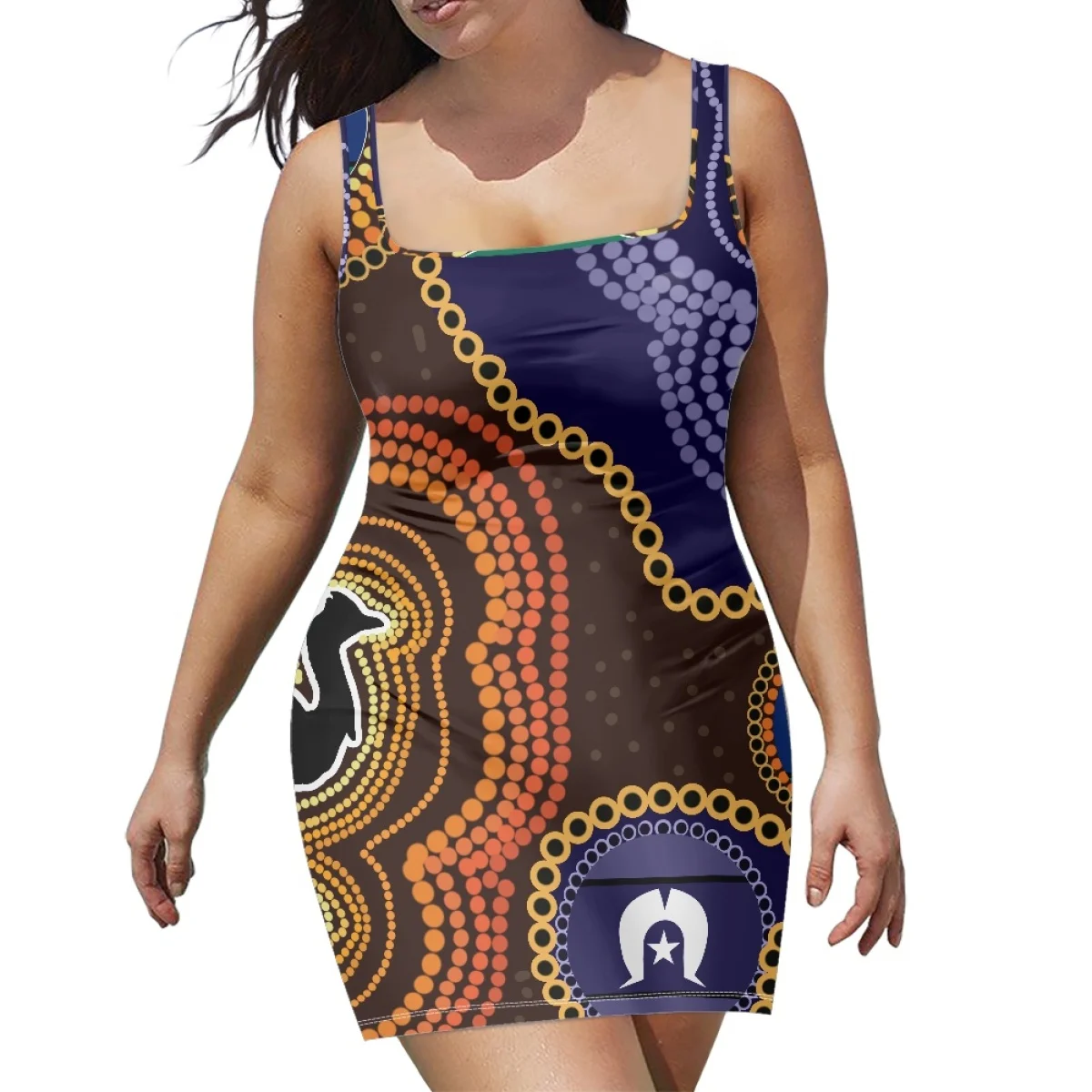 New Summer Party Dresses Women Custom Print Dress Plus Size Polynesian Torres Strait Islands Dresses Sublimation Print Clothing