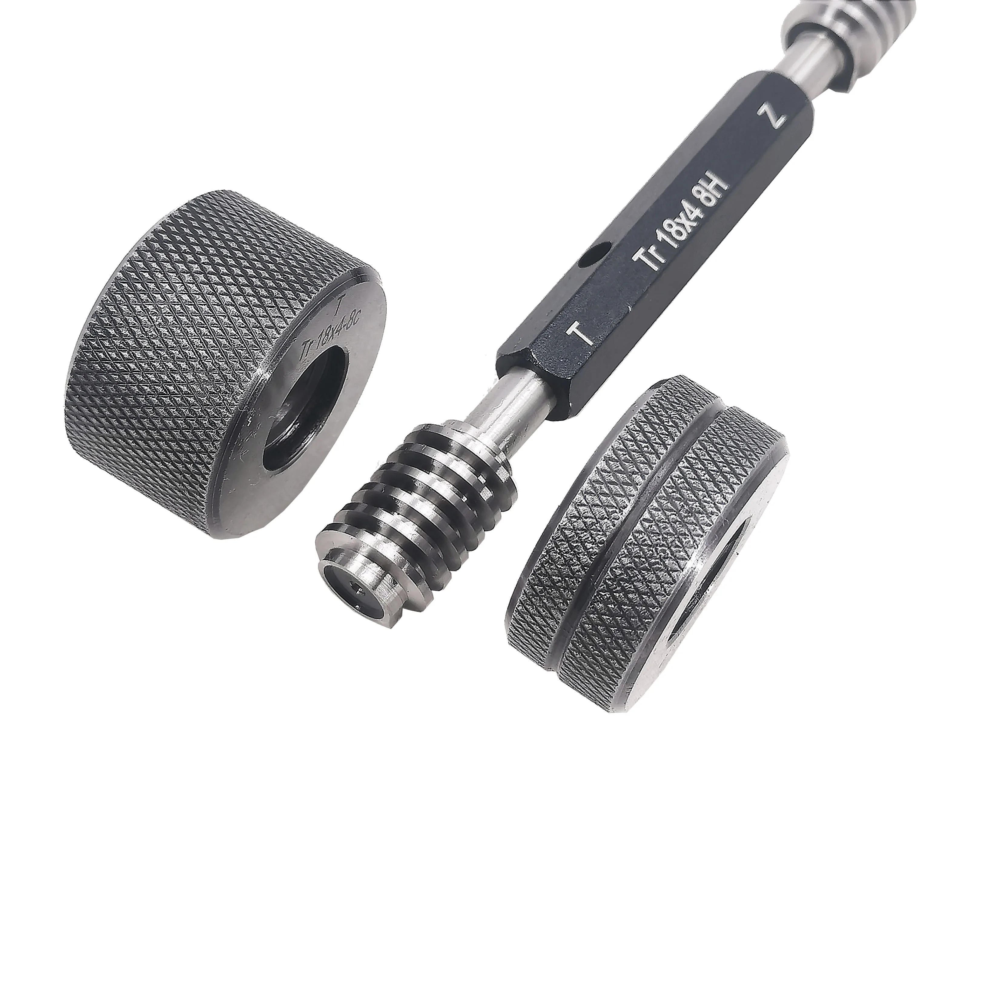 Customized High quality Trapezoidal 18x4 -8H/C Ring&Plug GO NOGO Thread Gauges for ANSI/ASME Reference