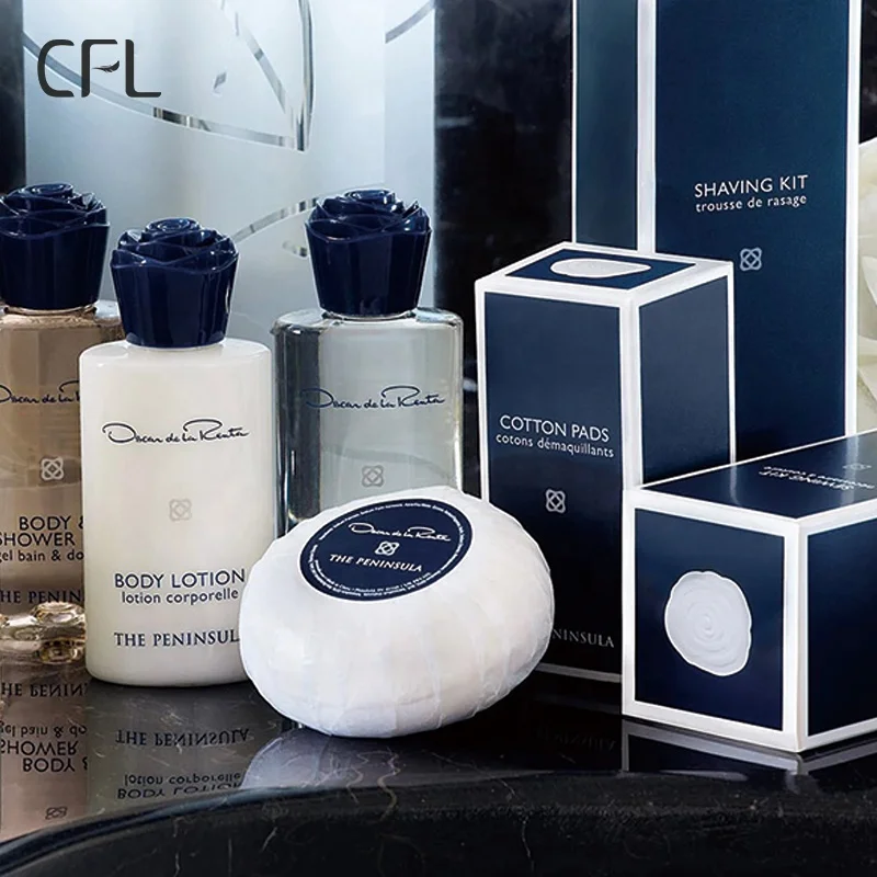 5 star hotel amenities set shampoo kit soap  high quality bathroom kits disposable toiletries supplies