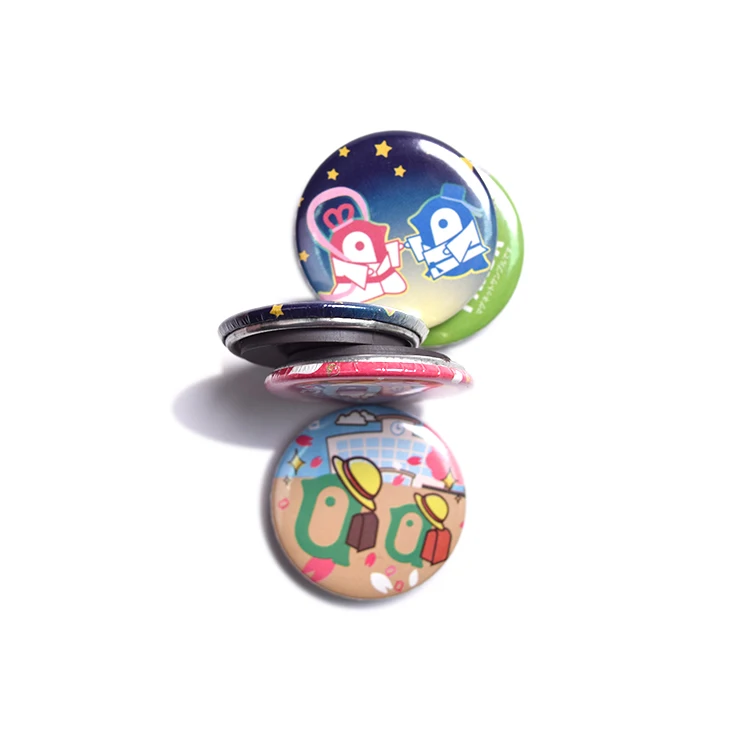 Round Tinplate Fridge Magnet Magnetic Souvenir Diameter 32mm
