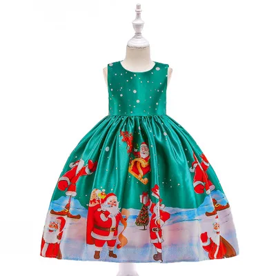 New Christmas Dress For Girls Costume Kids Dresses Princess Children