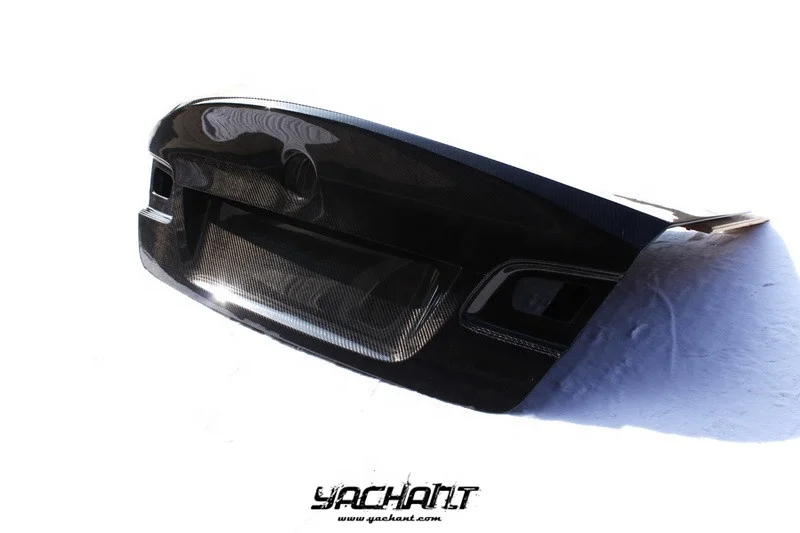 Trade Assurance Carbon Fiber Rear Trunk Bootlid Fit For 2006 to 2013 BMW E92 & E92 M3 CSL Style Rear Trunk Bootlid Bodykit