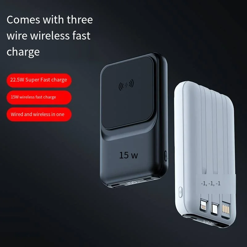 Portable Small Size Qi Fast Magnetic Wireless Type-c 10000mah Wireless Magnetic 22.5w Power Bank For Iphone 14 13 13pro Max