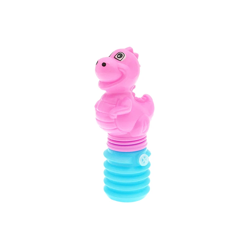 Empty Candy Toy Plastic Dinosaur BB Whistle Container Candy Dispenser Sweet Holder Colorful Promotional Toys