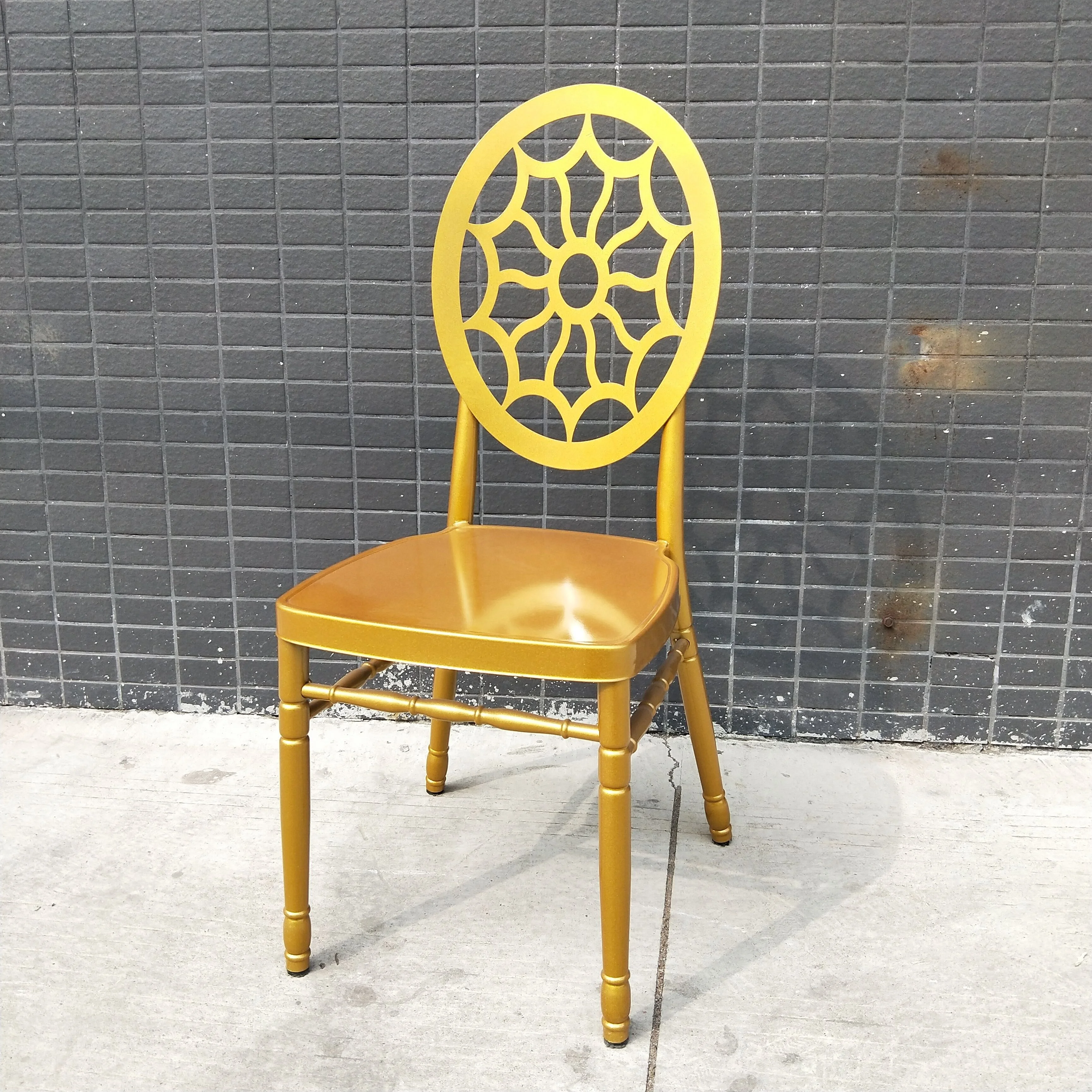 Gold event chiavari phoenix metal iron chairs for events wedding party