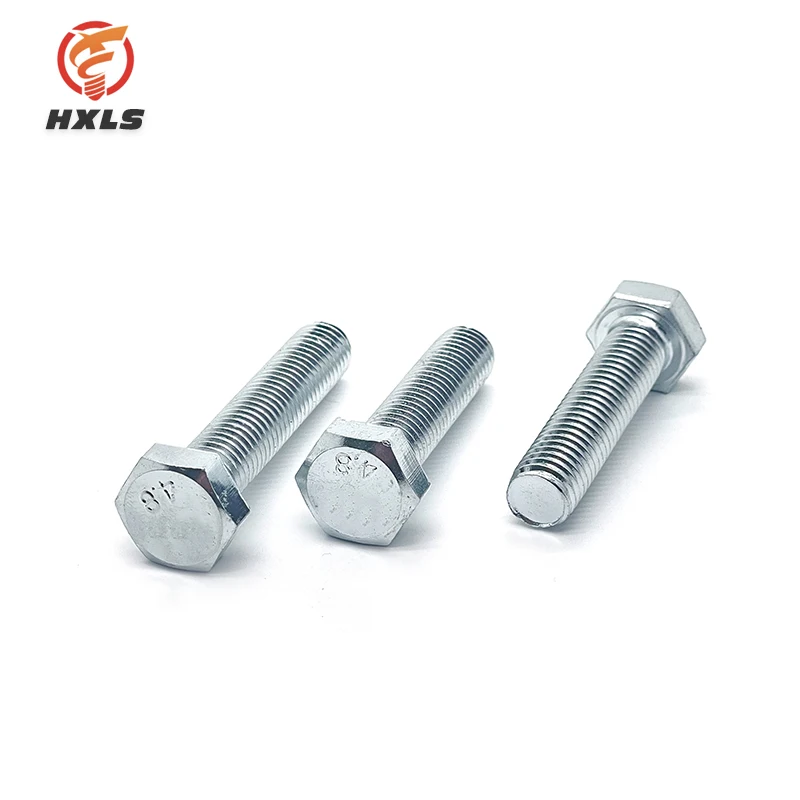 DIN933 DIN931 M6-m36 M10 8.8 Grade galvanized Hex Head Bolts hexagon screw
