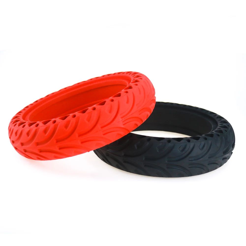 For Xiaomi M365 Scooter 8.5inch Red Solid Wheel Tire With Honey Comb Tires Shock Absorber