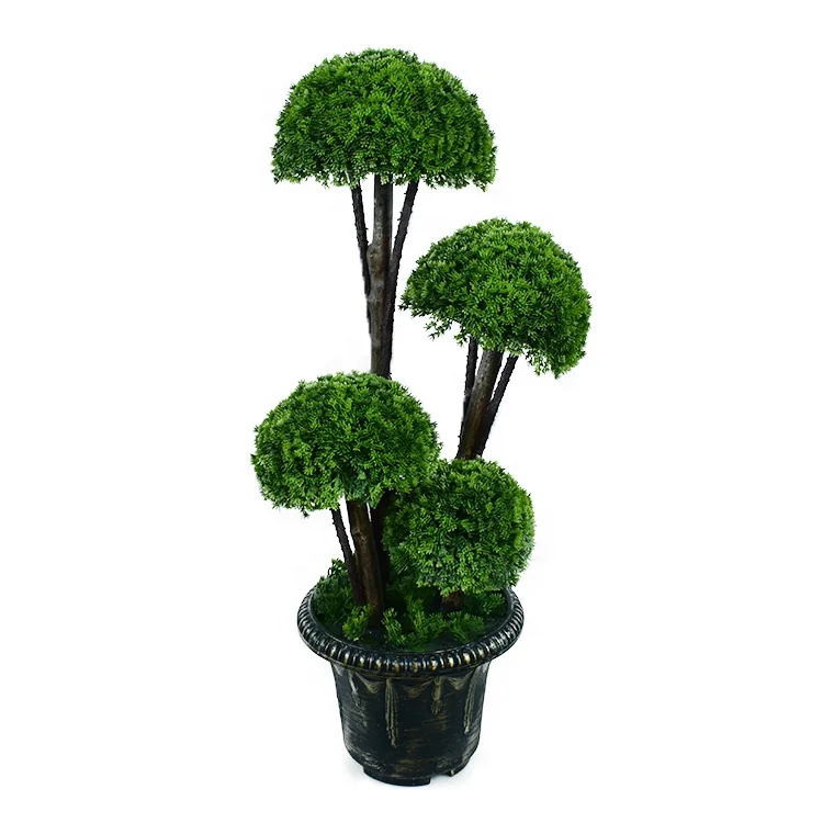 MY1717 Wholesale 75CM Outdoor Indoor Decor Tower type Artificial Cypress /Pine/ cedar tree