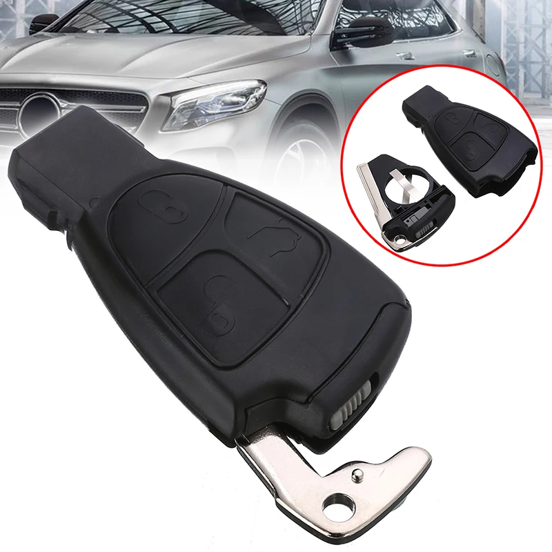 Мягкие кнопки ключ чехол для ключей Mercedes Benz B C E S ML SLK CLK класс 3 брелок с кожаной крышкой mercedes