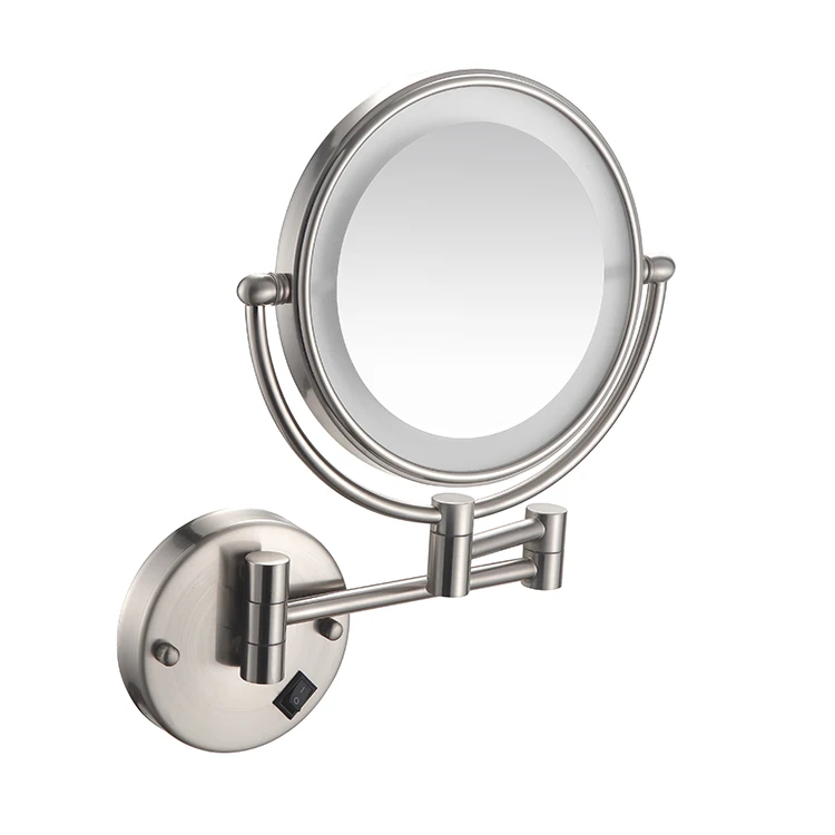 KAIIY LED Mirror China Supplier Modern Stainless Steel Wall Mounted Bathroom Accessories Bath Mirror