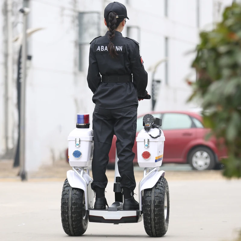 Patrol Vehicles Off Road 2400W Big Wheel Security Use 2 Wheel Electric Self Balancing Guard Scooter