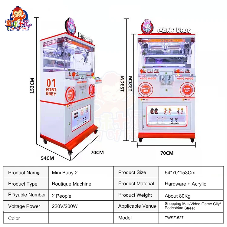 Wholesale Mini Claw Doll Machine Earn Money Acrylic Cheap concept Catching One-stop Custom ODM OEM Claw Machine