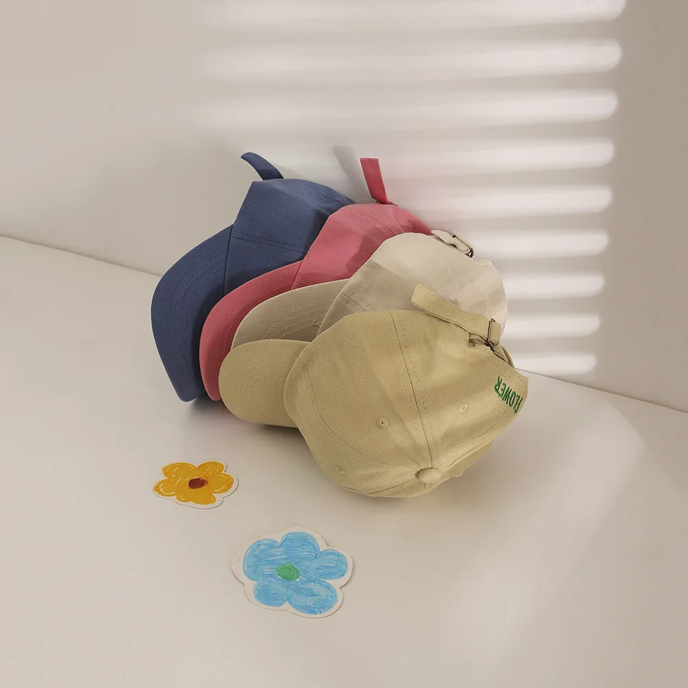 MTBB Kids Relaxed Fit Strapback Cap 2022 Unstructured Soft Cotton Flower Adjustable Hat Girls 2-4Y