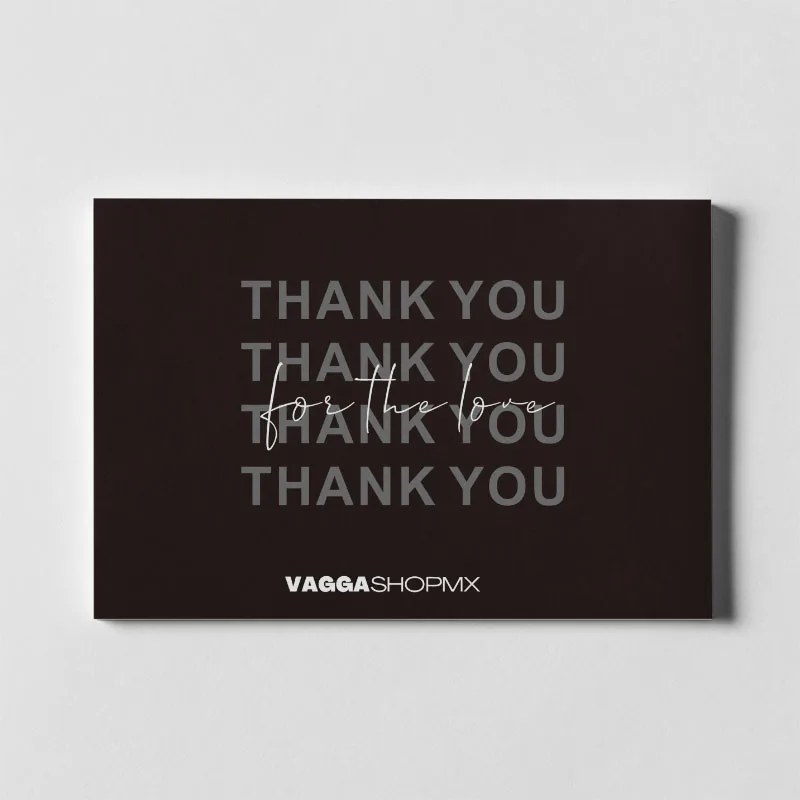Customized printed business greeting card luxury thank you card custom black postcard