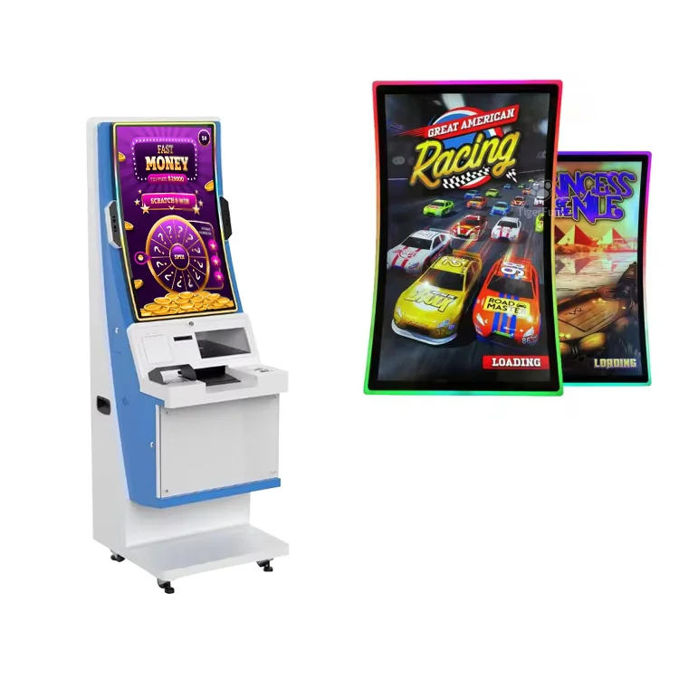 32 43-Inch Curved Multi Game Cabinet Newest American Amusement Skill Machine Fusion Games Vertical Metal 220V Arcades VGA