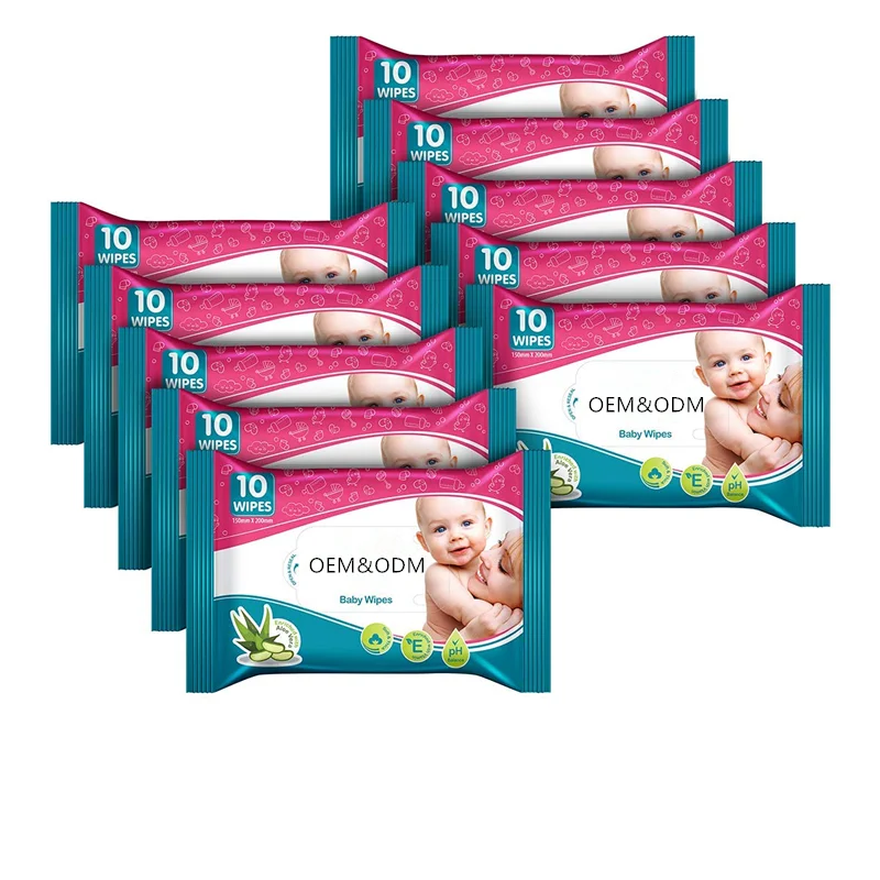 biodegradable hypoallergenic soft cleansing baby wet tissue