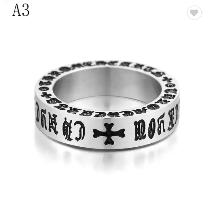 Dropshipping New Hand-woven Women Fashion Vintage Jewelry Punk Adjustable Mens Rings Stainless Steel Jewelry Hip Hop Punk Ring