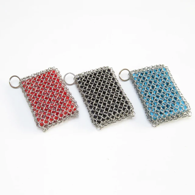 Чугунная сковорода скребок Chainmail очиститель