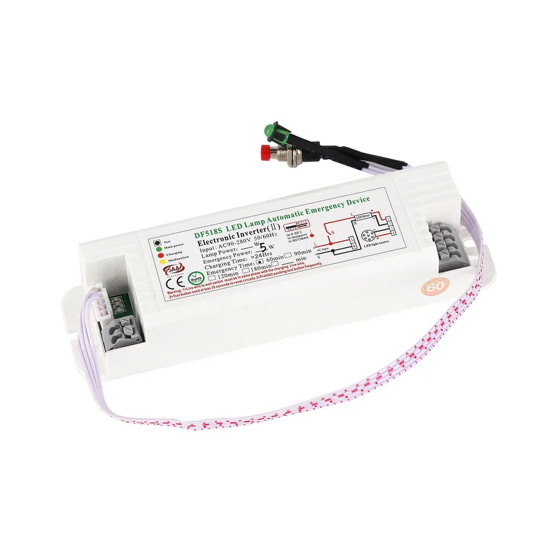 led Emergency Driver 518s LED Energy-saving LED Emergency Kit for 5-40w Led lights