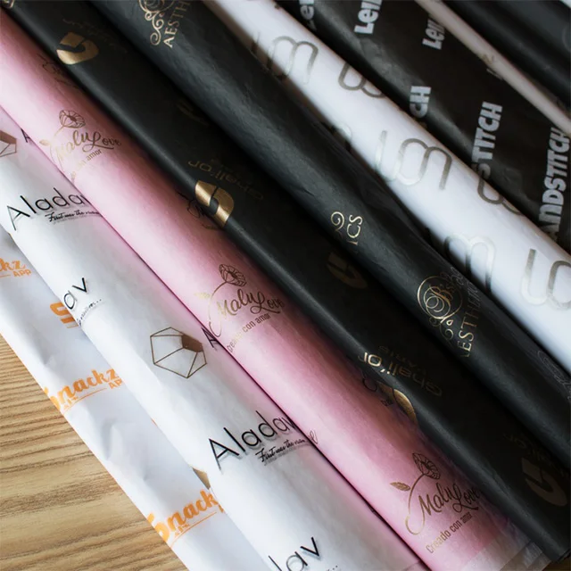
Popular Custom Printed Logo Wrapping Paper Tissue Custom Tissue Paper 