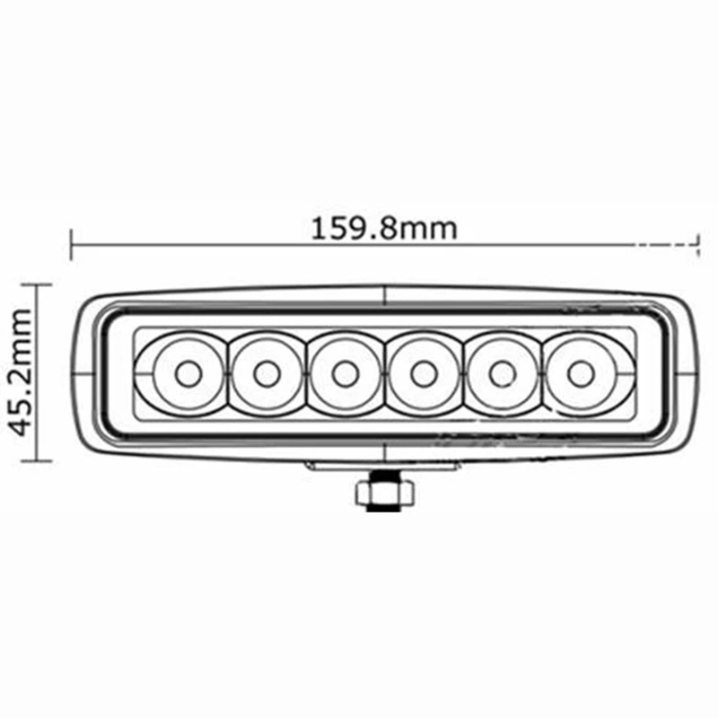 Высокое качество 18w 1260lm 4 дюйма IP67 водонепроницаемый пылезащитный led рабочий свет для тяжелой физической работыдостаточная
