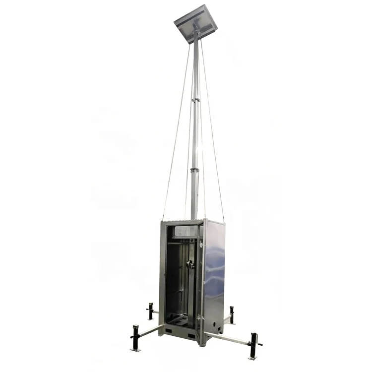 Mobile Camera Towers Compact Surveillance Tower for Power Plants Monitoring