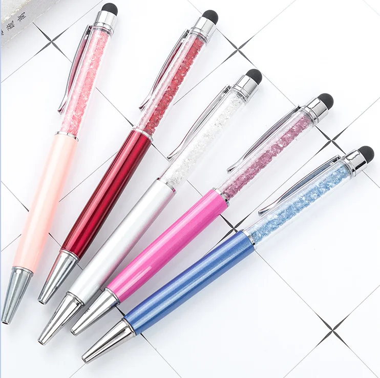 Promotional Custom Logo Stationery  Stylus Pen Stylus   Laser logo  Pen Metal Stylus Ballpoint Pens