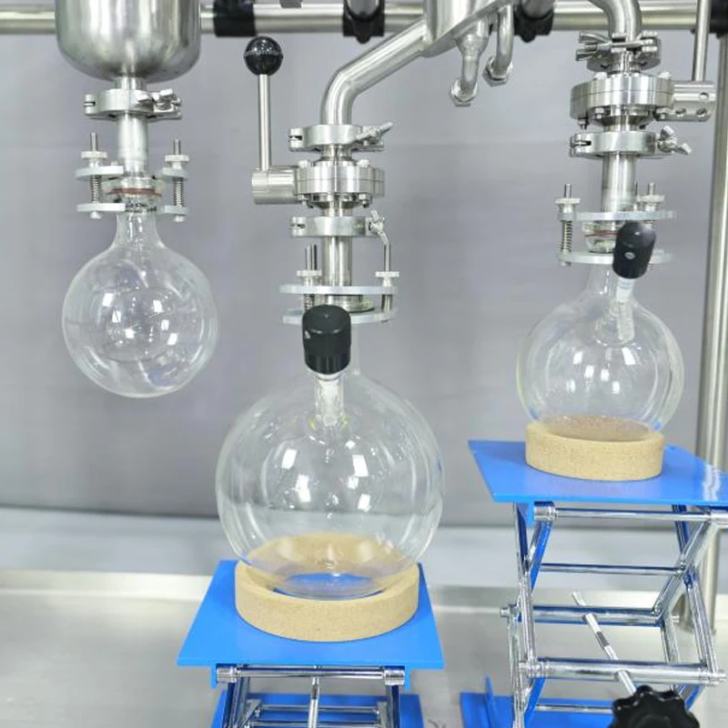 Wiped Film Evaporator Molecular Vacuum Essential Oil Distillation Machine Unit