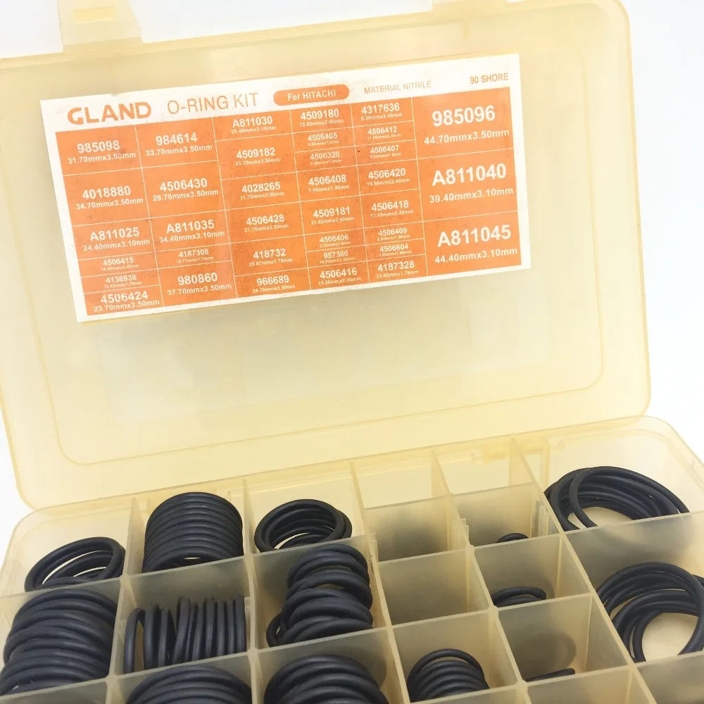 black rubber seal o-ring 419pc O-Ring Assortment Set |Metric Kit Automotive Seal Rubber Gasket