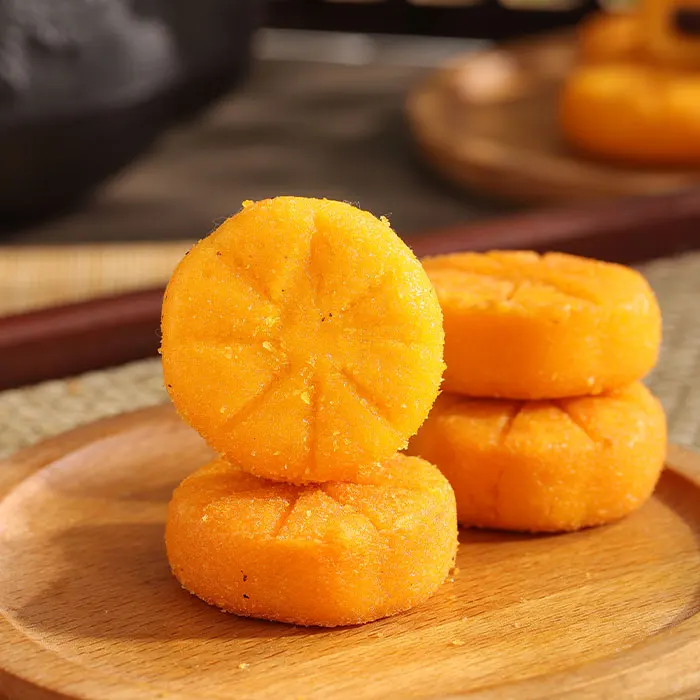 Chinese red bean pumpkin pie Nan Gua Bing Crispy & crunchy breakfast pie street food snack an irresistible sweet treat