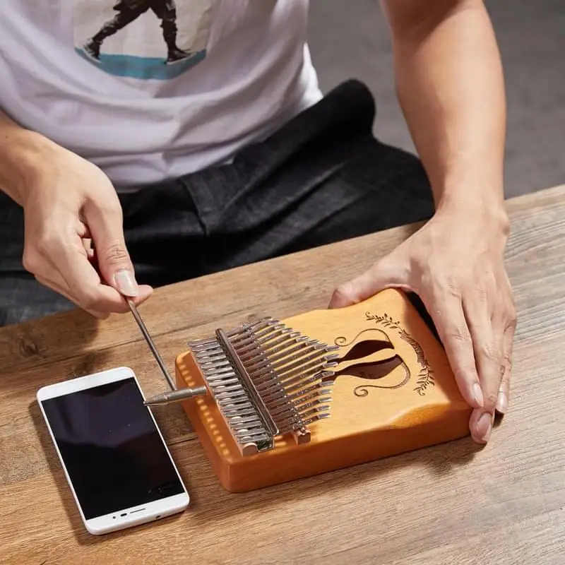 no buzz sounds 17 keys one organic structure coconut kalimba diy kit strumenti musicali professional