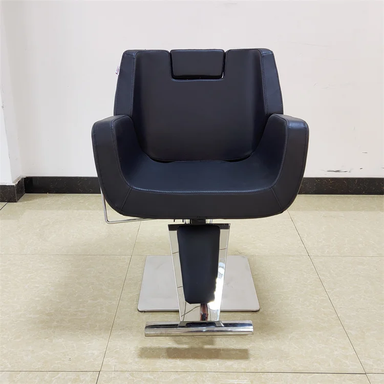 Siman Comfortable Hairdressing Salon Furniture Styling Chair with braked wheels Barber Shop Advertisement with Armrest