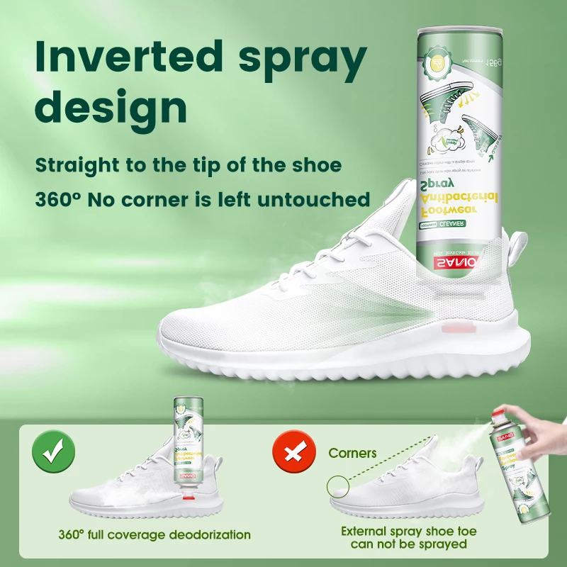 Sanvo shoe and foot spray deodorant for sneaker Factory Wholesale natural deodorizer spray shoe deodorant spray