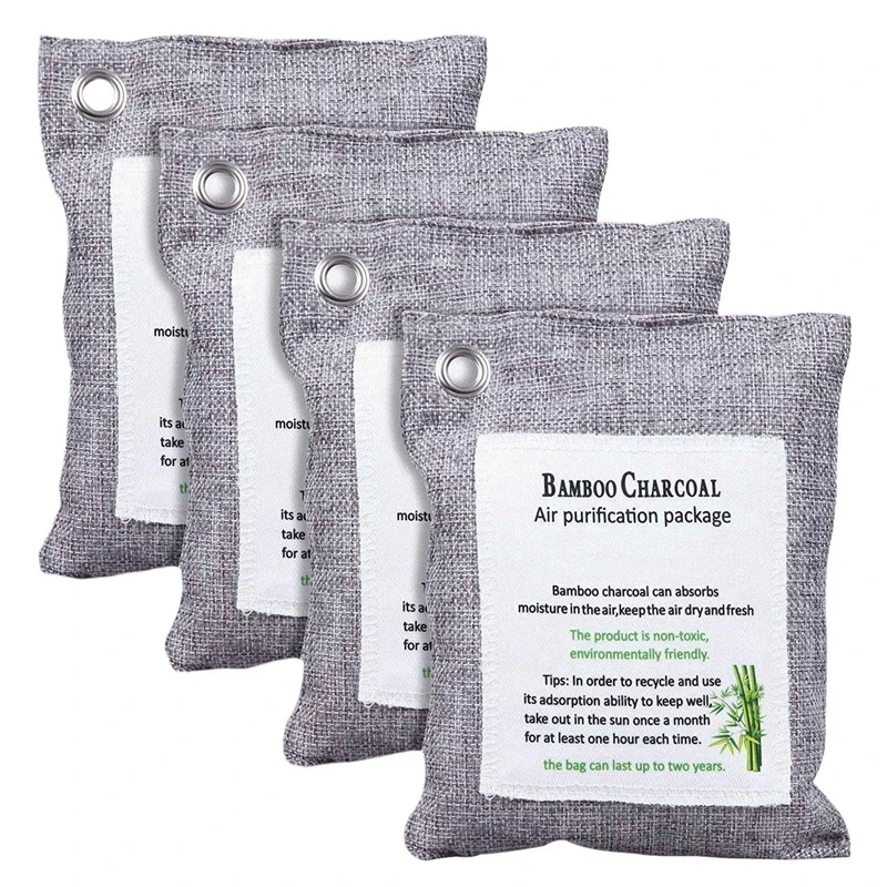 LvLin Formaldehyde Removal Coconut Shell Odor Eliminator Bamboo Charcoal Bag Activated Carbon Air Purification Bag For Wardrobe