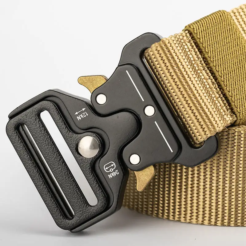 Outdoor nylon webbing tactical belts, rugged armor, OEM adjustable personnel combat mission kit supplies