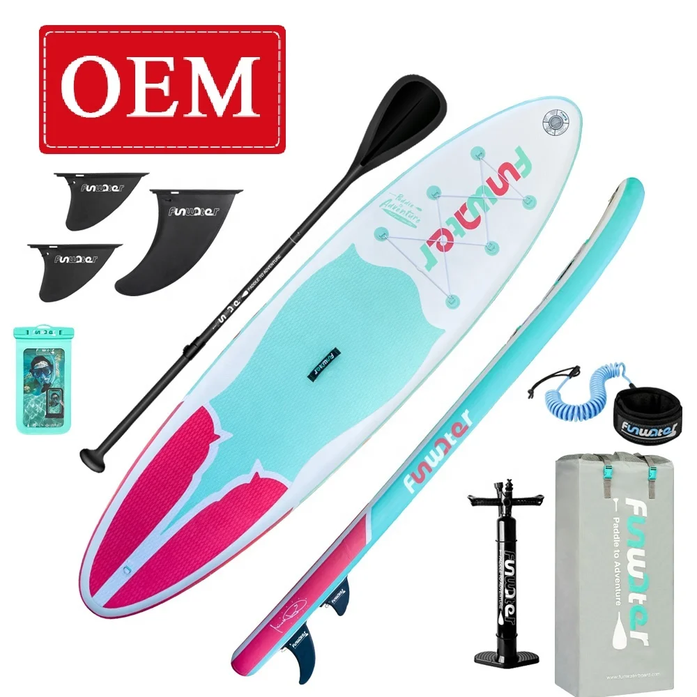 BSCI CE OEM&ODM factory  transparent sup inflatable sup stand up paddle board surfing surfboard accessories wholesal paddl board