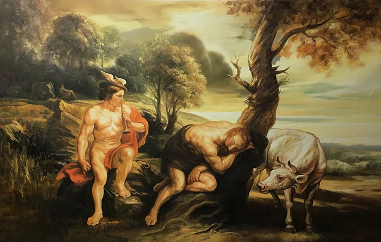 Питер пол Меркьюри И АРГУС музейная качественная ручная роспись в стиле барокко масляная живопись воспроизведение