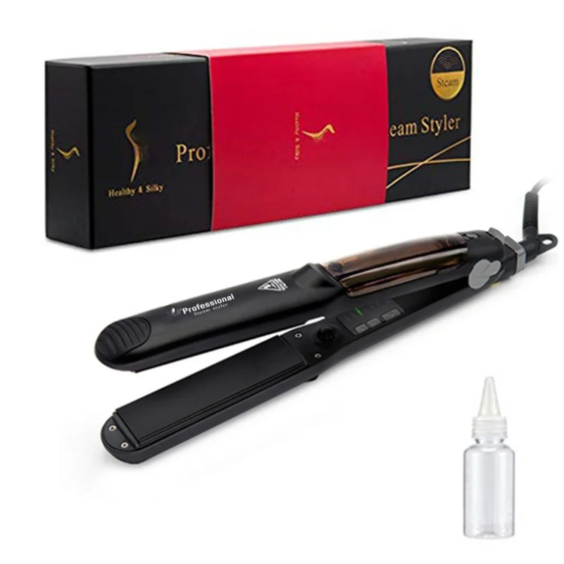 Hot sale Professional PCT Heat Hair Straightener low price portable Iron flat iron water steam hair straightener home use