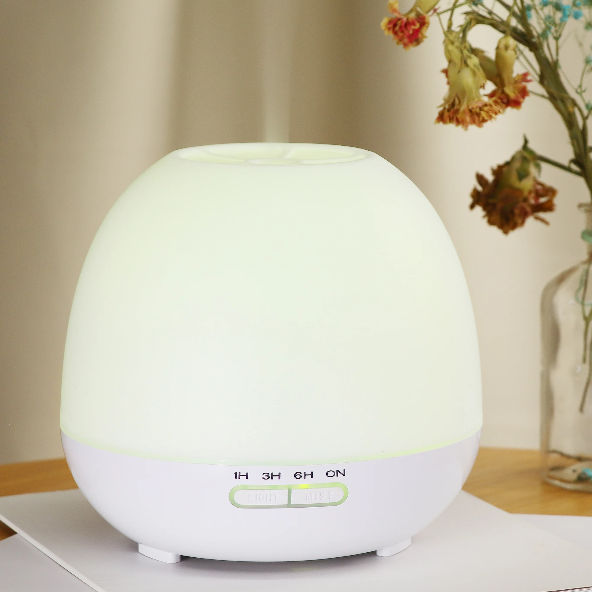 Customizable 400ML Aroma Diffuser  Air Humidifier Household Commercial use Essential Oil Desktop LED Light