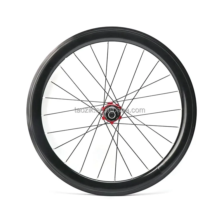 TAOZIK W22-03-451 22 inch 4 bearings 40 mm blade rim Disc brake hub 24 hole City Road folding bike wheels
