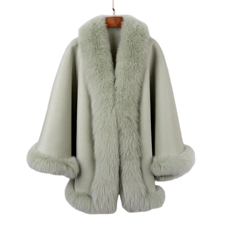Роскошная накидка, дешевая зимняя накидка из искусственного меха, оптовая продажа, Осеннее модное женское пончо из искусственного меха