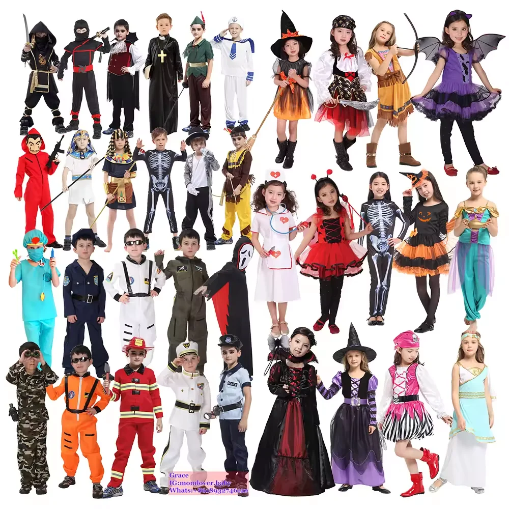 2024 Halloween Role Play Outfits Dress Up Costume Kids Cosplay Party Career Uniform Egyptian Pharaoh Costume halloween costume