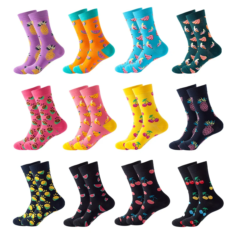 
Funny Fashion Men Personalized Sock Cotton Jacquard Crazy Socks Custom Cool Mens Colorful Animal Socks 
