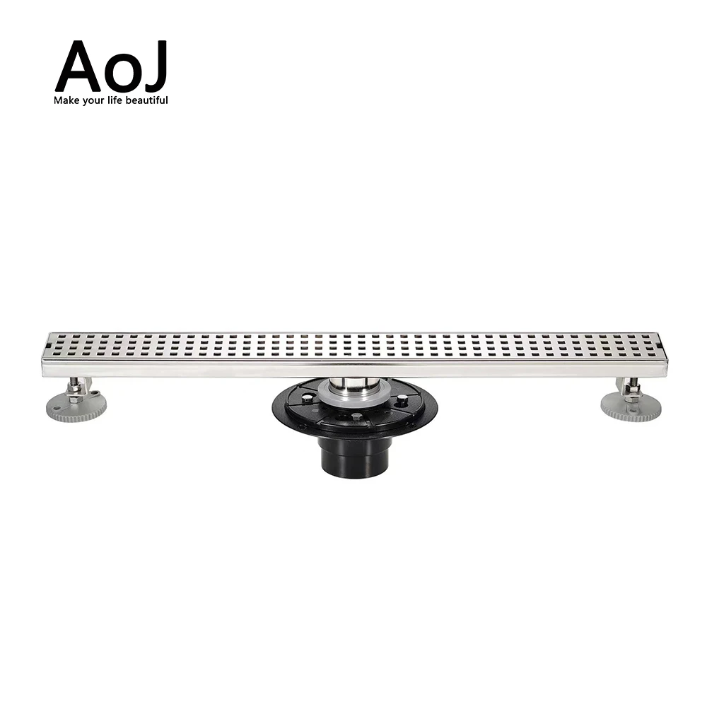 600mm north america standard quick drainage bathroom and balcony long shower floor drain
