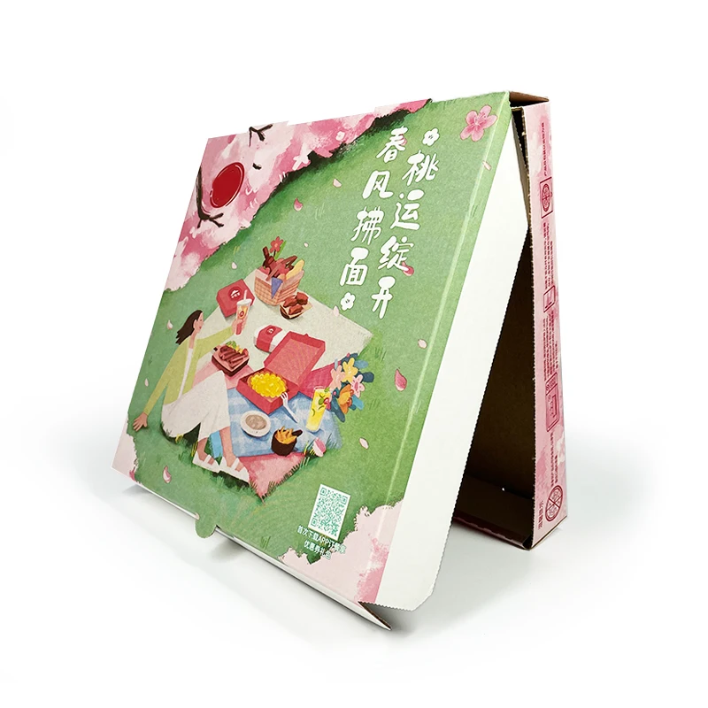 Free Sample Wholesale Custom New Design Paper Food Packing Box Cheap Pizza Box